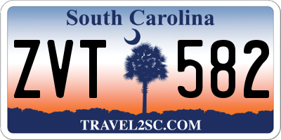 SC license plate ZVT582