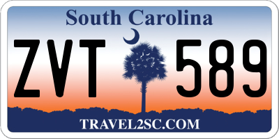 SC license plate ZVT589