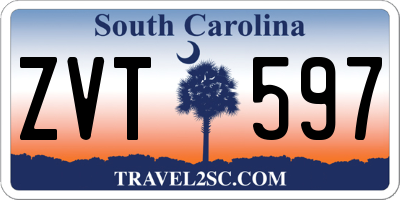 SC license plate ZVT597