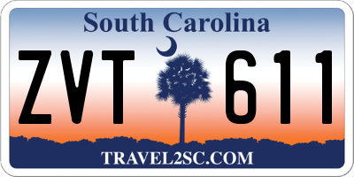 SC license plate ZVT611