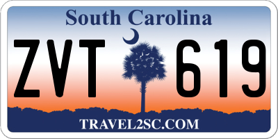 SC license plate ZVT619