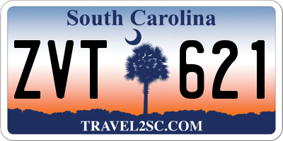 SC license plate ZVT621