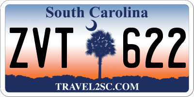 SC license plate ZVT622