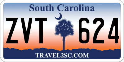 SC license plate ZVT624
