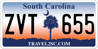 SC license plate ZVT655