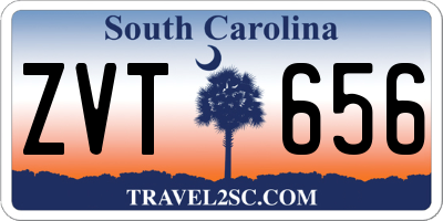 SC license plate ZVT656
