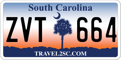 SC license plate ZVT664