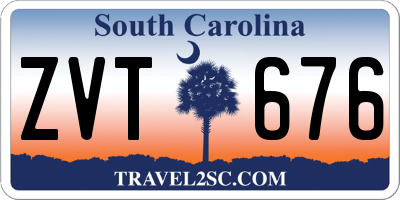 SC license plate ZVT676