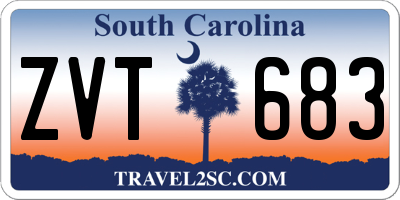 SC license plate ZVT683