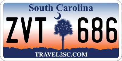 SC license plate ZVT686