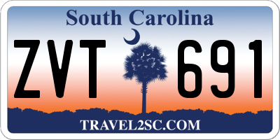 SC license plate ZVT691
