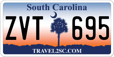 SC license plate ZVT695