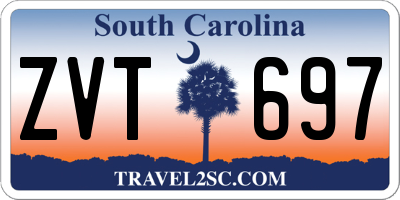 SC license plate ZVT697