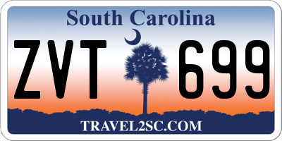SC license plate ZVT699