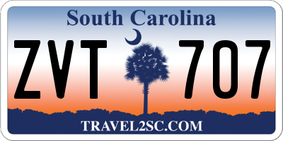 SC license plate ZVT707