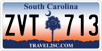 SC license plate ZVT713