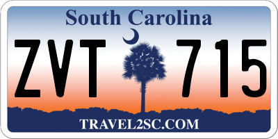 SC license plate ZVT715