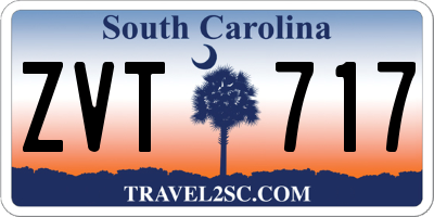 SC license plate ZVT717