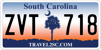 SC license plate ZVT718
