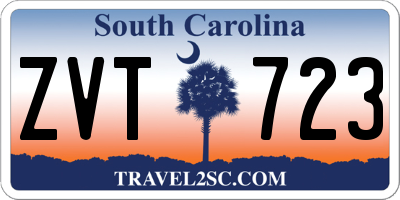 SC license plate ZVT723