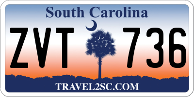 SC license plate ZVT736