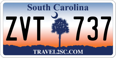 SC license plate ZVT737