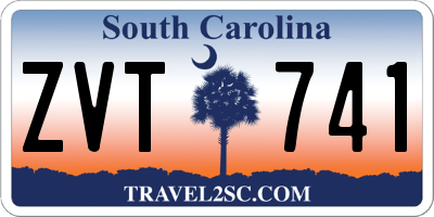 SC license plate ZVT741