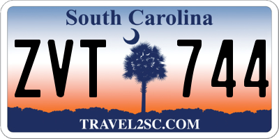 SC license plate ZVT744