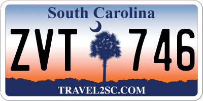 SC license plate ZVT746