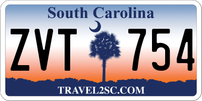 SC license plate ZVT754
