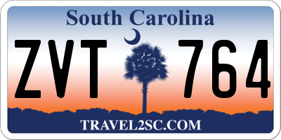 SC license plate ZVT764