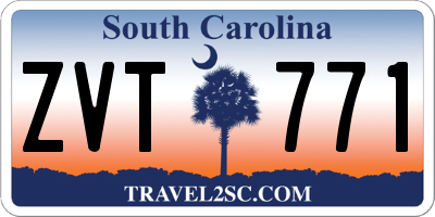 SC license plate ZVT771