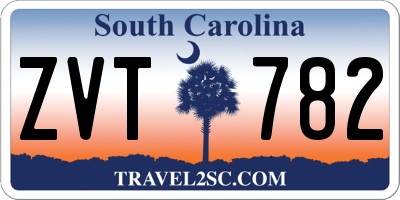 SC license plate ZVT782