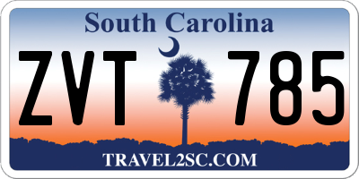 SC license plate ZVT785