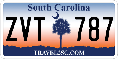 SC license plate ZVT787