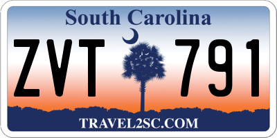 SC license plate ZVT791