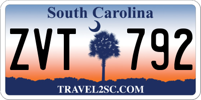 SC license plate ZVT792