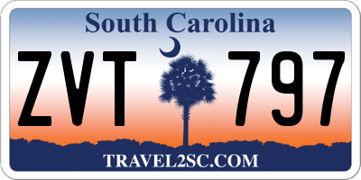 SC license plate ZVT797