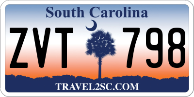 SC license plate ZVT798