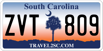 SC license plate ZVT809
