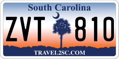 SC license plate ZVT810