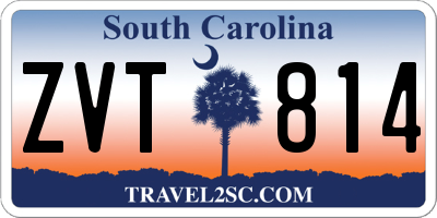 SC license plate ZVT814