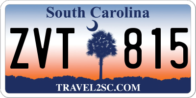 SC license plate ZVT815