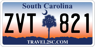 SC license plate ZVT821