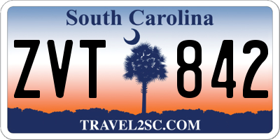 SC license plate ZVT842