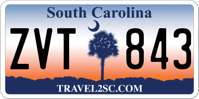 SC license plate ZVT843