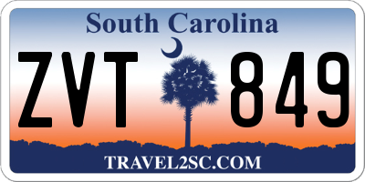 SC license plate ZVT849