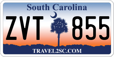 SC license plate ZVT855