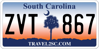 SC license plate ZVT867