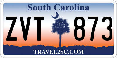 SC license plate ZVT873